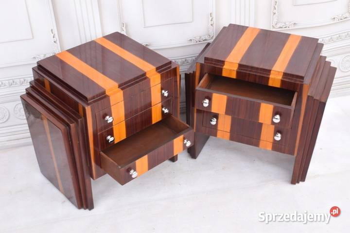 Dwie Komody Art Deco Stolik Nocny Szafki Szafy małopolskie Kraków sprzedam