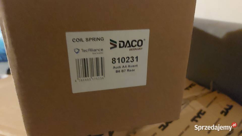 AUDI A4 B7 Sprężyny tył 2 Avant Zawieszenie i amortyzacja Paczków