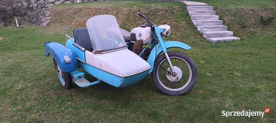 Izh iż jupiter z wózkiem bocznym Tarnawa Dolna