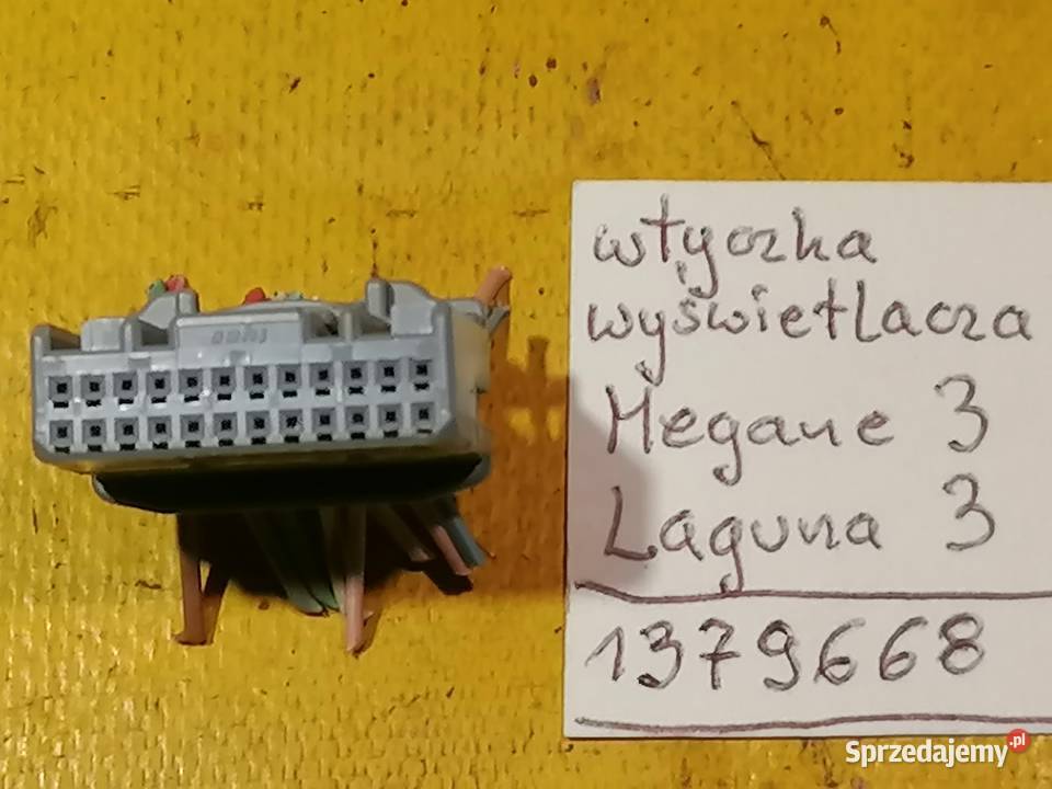 wtyczka wyświetlacza 1379668 Renault Megane 3 łódzkie Piotrków Trybunalski