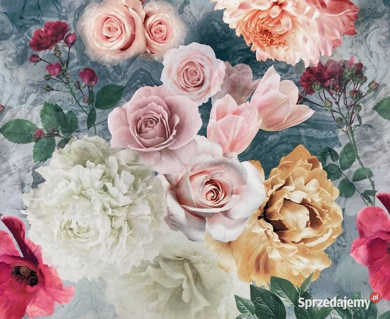 Róże D141 tkanina dekoracyjna obiciowa Bydgoszcz