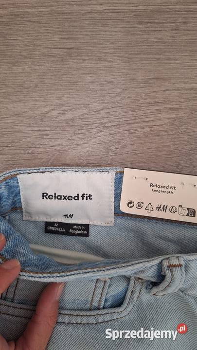 Szorty jeansowe męskie m niebieskie bawełniane H&M Chochołów