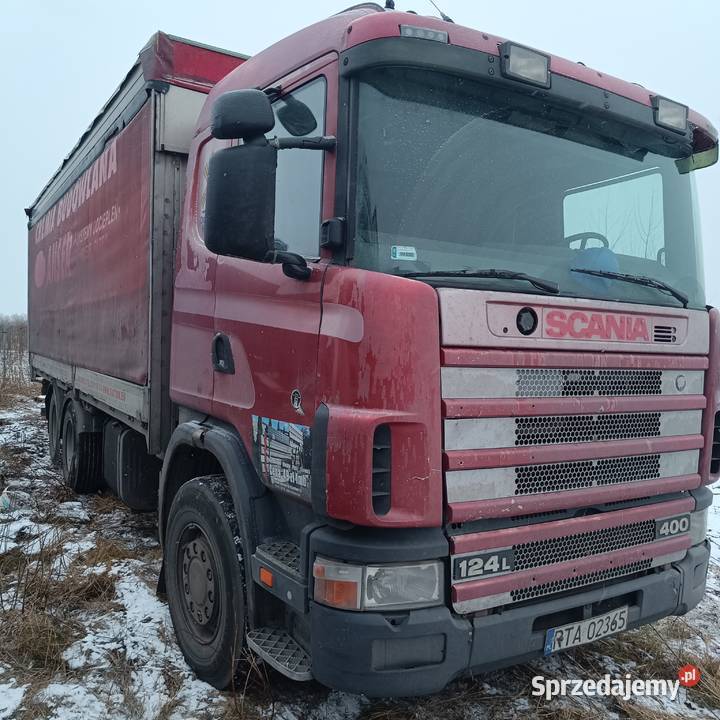 Scania 124400 nie Skrzynie z plandeką Baranów Sandomierski sprzedam