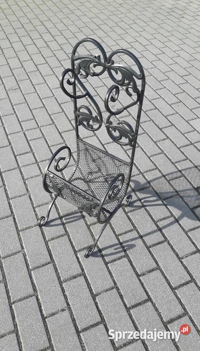 Kosz na drewno kominkowe do kominka kuty czarny Gdynia