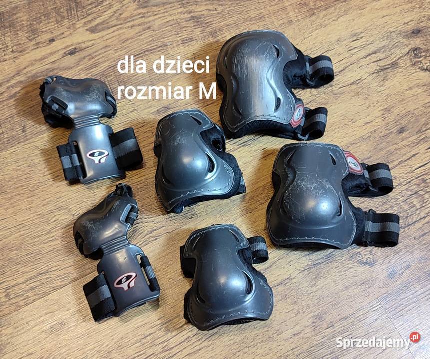 Zestaw ochraniaczy na rolki rower dzieci rozmiar Jasień