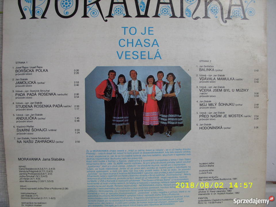Folk LP MORAVANKATOJE CHATA VESELA Wołów sprzedam