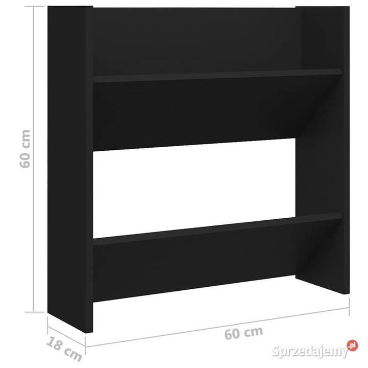 Półki ścienne na buty 4 czarne 60x18x60 WM806719 mazowieckie Warszawa