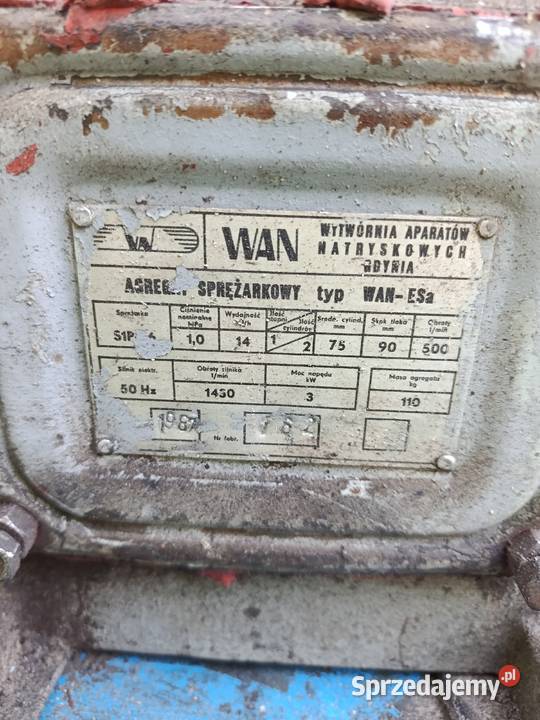 Sprężarka kompresor WANESa 3kW 240l Szczecin