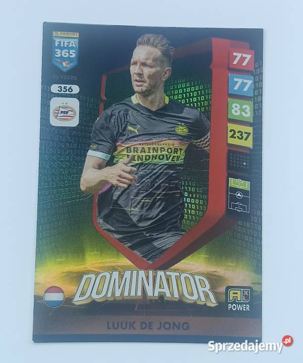 Luuk De Jong 356 karta Fifa 365 Adrenaline XL małopolskie Zbylitowska Góra