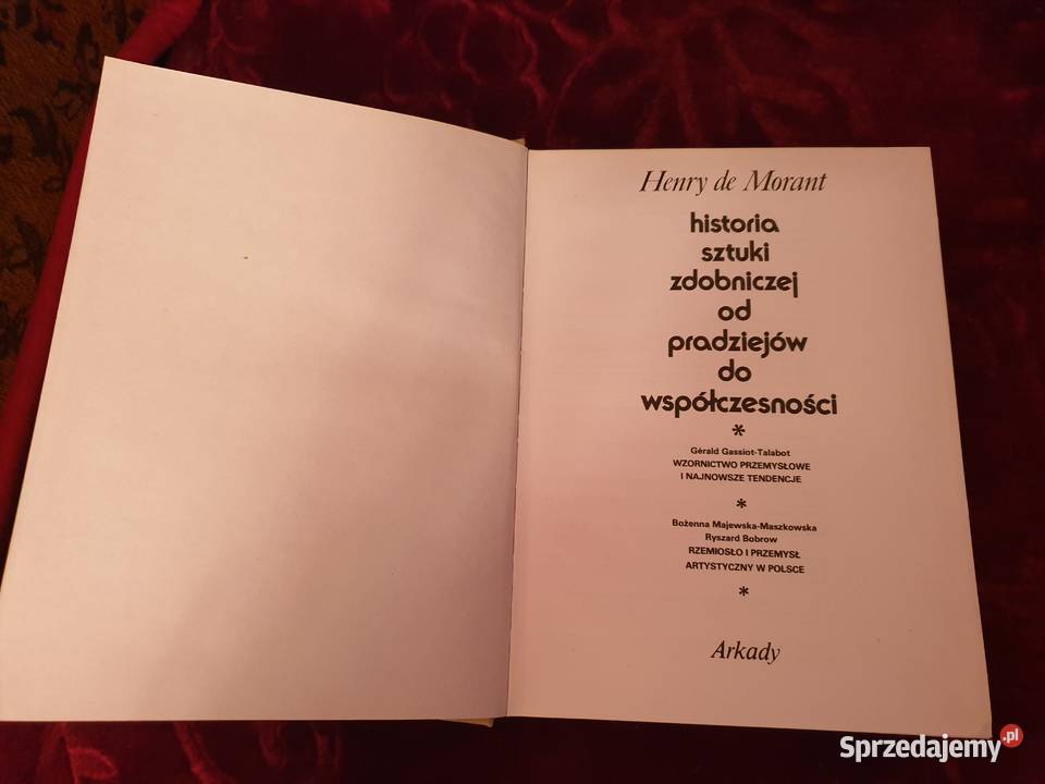 Historia sztuki zdobniczej H De Morant Kraków