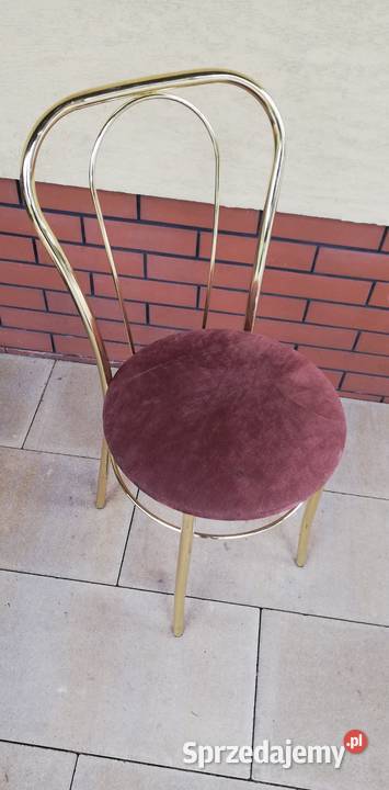 Krzesło złote stylowe do toaletki Garwolin