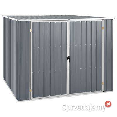 vidaXL Szopa ogrodowa szara 195x198x159 stal Pozostałe Warszawa
