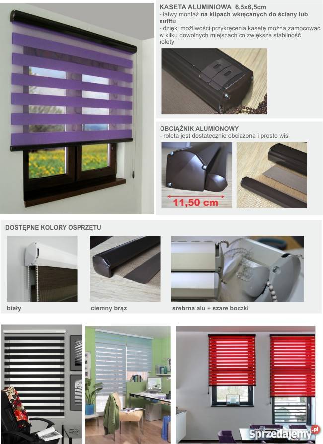 Roleta Dzień Noc B27 Kaseta XXL na ścianęsufit Rybnik sprzedam