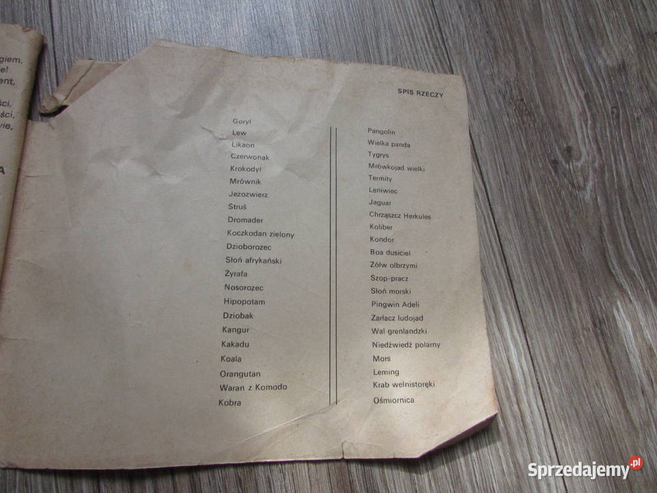 Zwierzątka i zwierzęta na sześciu kontynentach Rok wydania 1987 Kraków