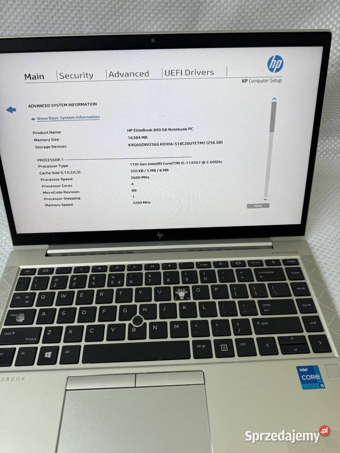 Laptop Elitebook HP 840 G8 i51135G724GHz 16GB Kraków