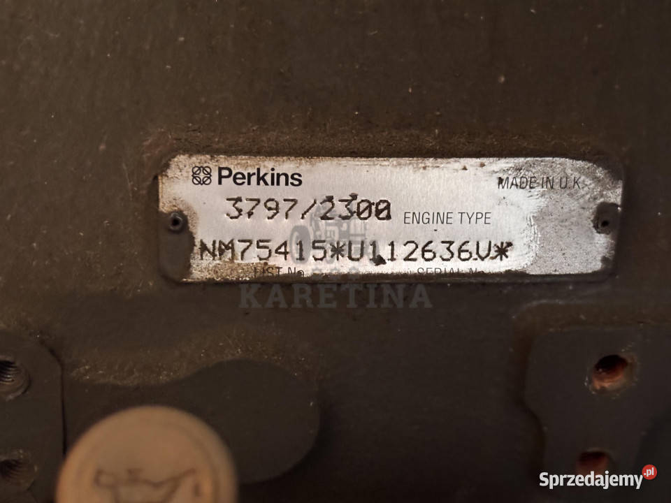 Perkins 37972300 Silnik CZĘŚCI Słupek Blok Pozostałe Jastrzębniki