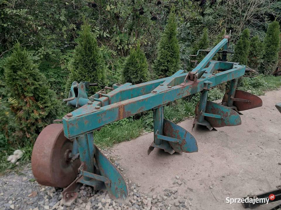 Pług 4skibowy wysoka słupica ładny stan małopolskie Dąbrowa Tarnowska
