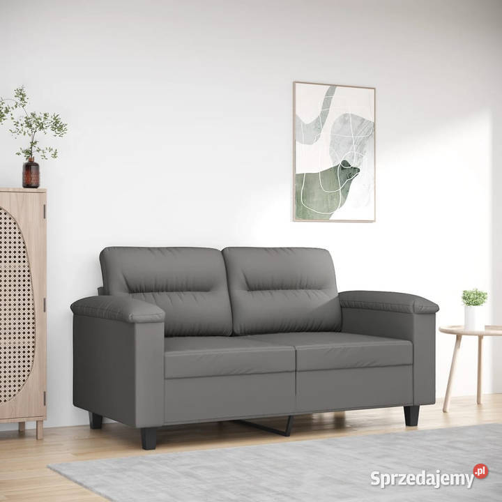 Sofa 2osobowa ciemnoszara 120 tapicerowana Sofy i kanapy Dom i Ogród Warszawa