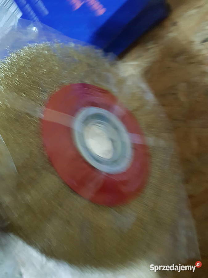 SZCZOTKA DRUCIANA TARCZOWA Szlifierka stołowa Głogowa