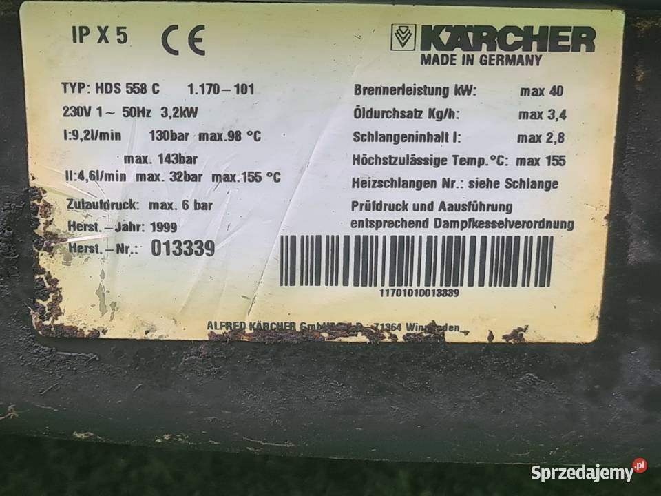 Myjka Karcher HDS 558 C Gwarancja Wysyłka Serwis Myjki ciśnieniowe