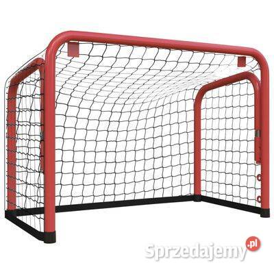 vidaXL Bramka do hokeja czerwonoczarna 68x32x47 Warszawa