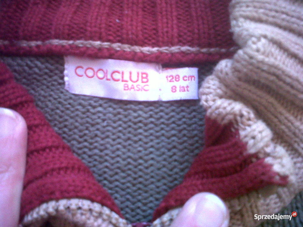 Sweterek r128 COOL CLUB sklepu SMYK brązowy/beżowy Kraków