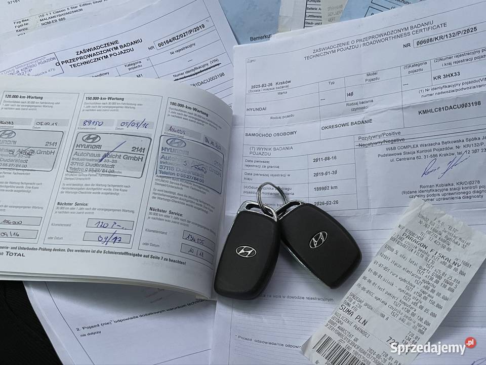 Hyundai i40 20 BENZYNA Premium 2X PDC Kamera aluminiowe felgi Inowrocław