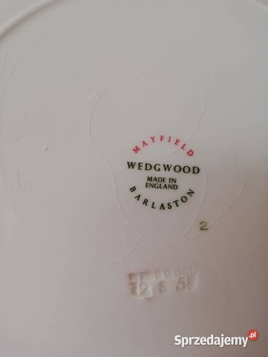 Talerzyki deserowe angielska porcelana Wedgwood Gorlice