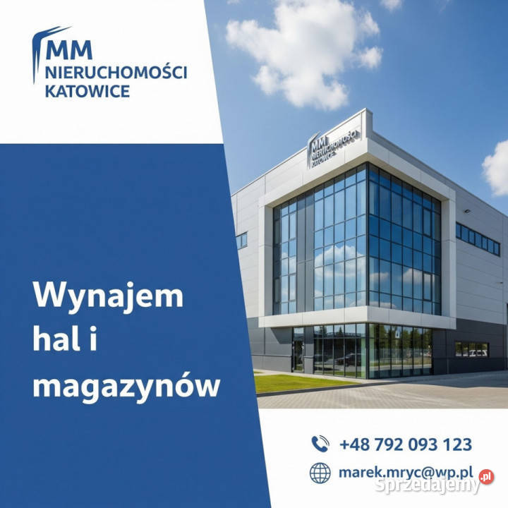 Hala z 3 dużymi bramami i placem do wynajęcia Katowice
