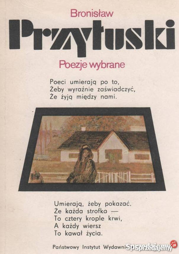 POEZJE WYBRANE PRZYŁUSKI BRONISŁAW