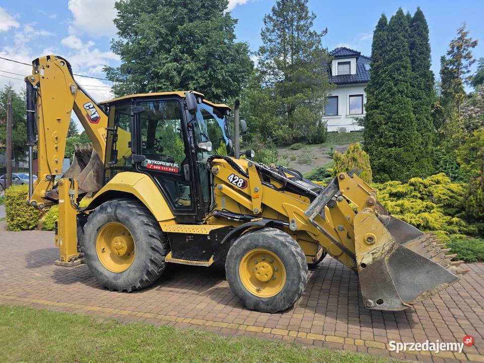 Caterpillar CAT 428 Koparkoładowarka super stan Łubie
