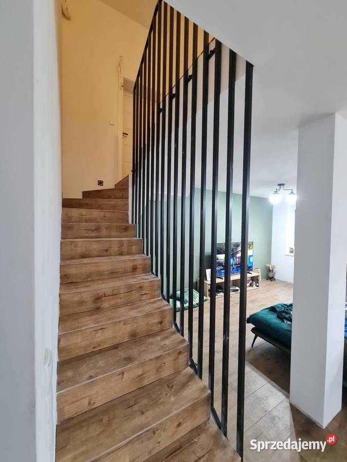 Balustrada Harfowa LOFT Lamele Stalowe pod Kościerzyna