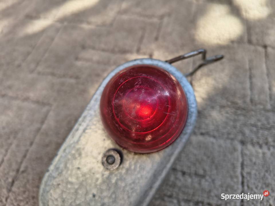 Zabytkowa lampka wozu konnego PRL Vintage Sieradz