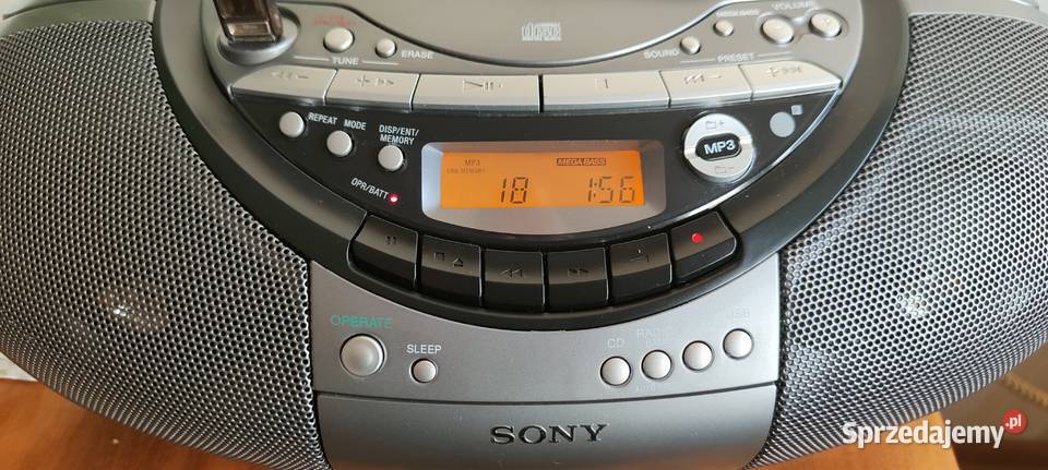 Radiomagnetofon Sony CFDRS60CP CD USB Pilot Radioodtwarzacze
