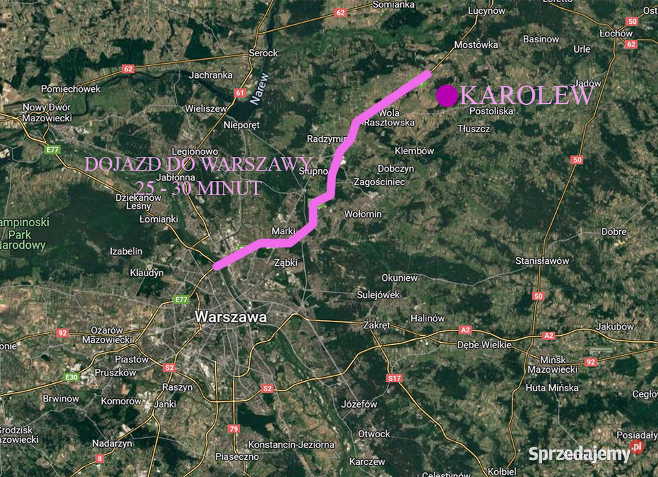DZIAŁKA BUDOWALNA mazowieckie Karolew sprzedam