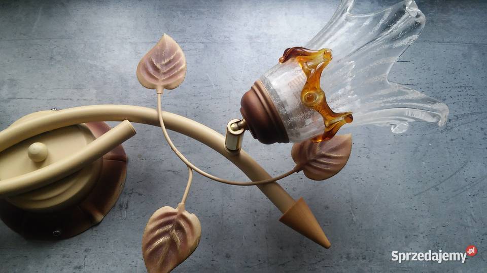 Lampa sufitowa szkło plus metal Koszalin sprzedam