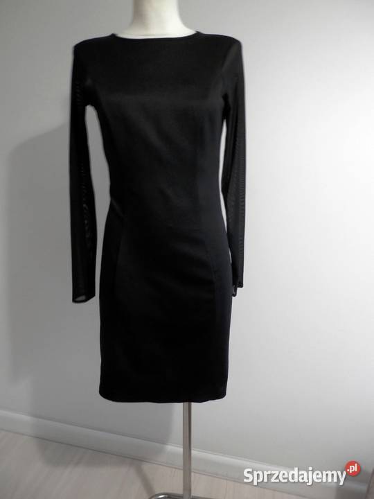 Sukienka Czarna Wieczorowa Imprezowa Koktajlowa