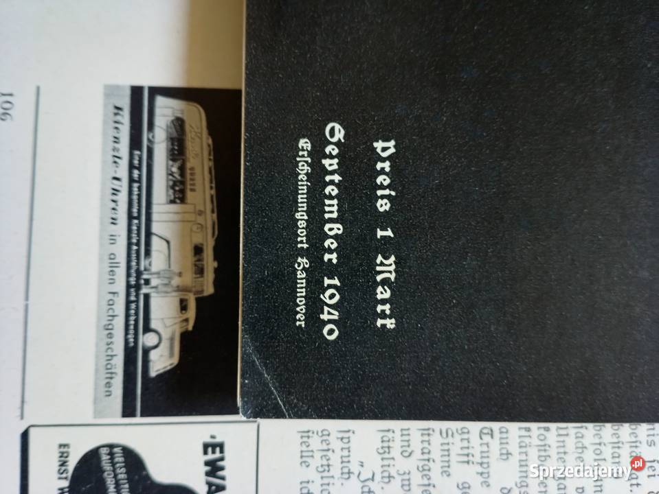 Gazeta niemiecki miesięcznik ludzie i świat 1940 Jarosław