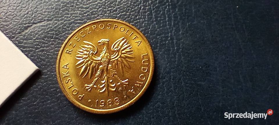 Stare monety 5 złotych 1988 PRL Polska cudo Lesko