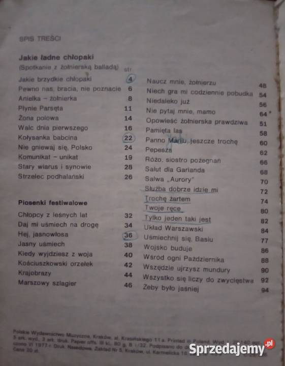 sprzedam śpiewnik Kołobrzeg 77 sztuka, kultura i etnologia sprzedam
