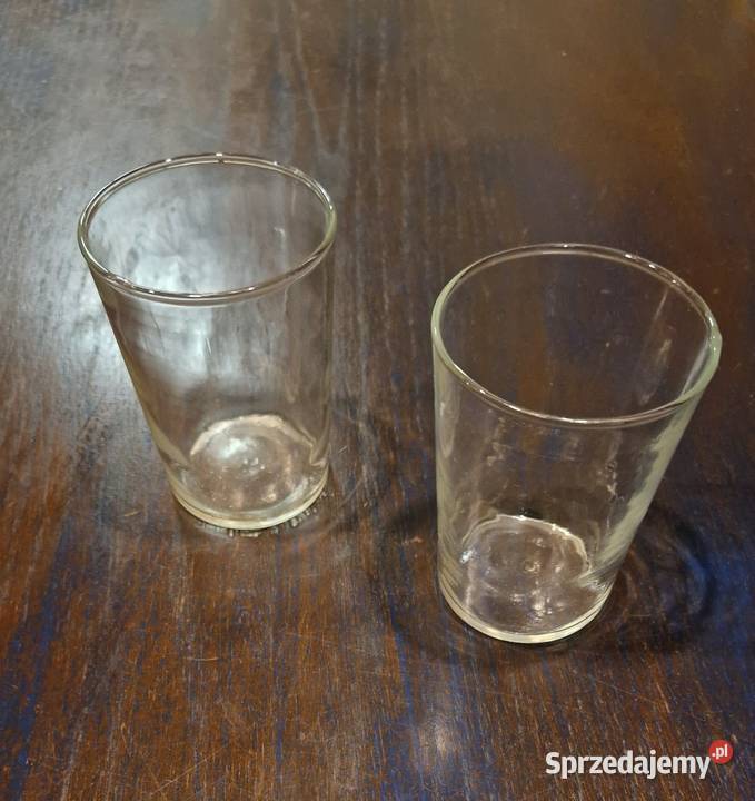 SZKLANKI 2 vintage lat 70te PRLu nowe pasują do Porcelana i szkło lubelskie Lublin