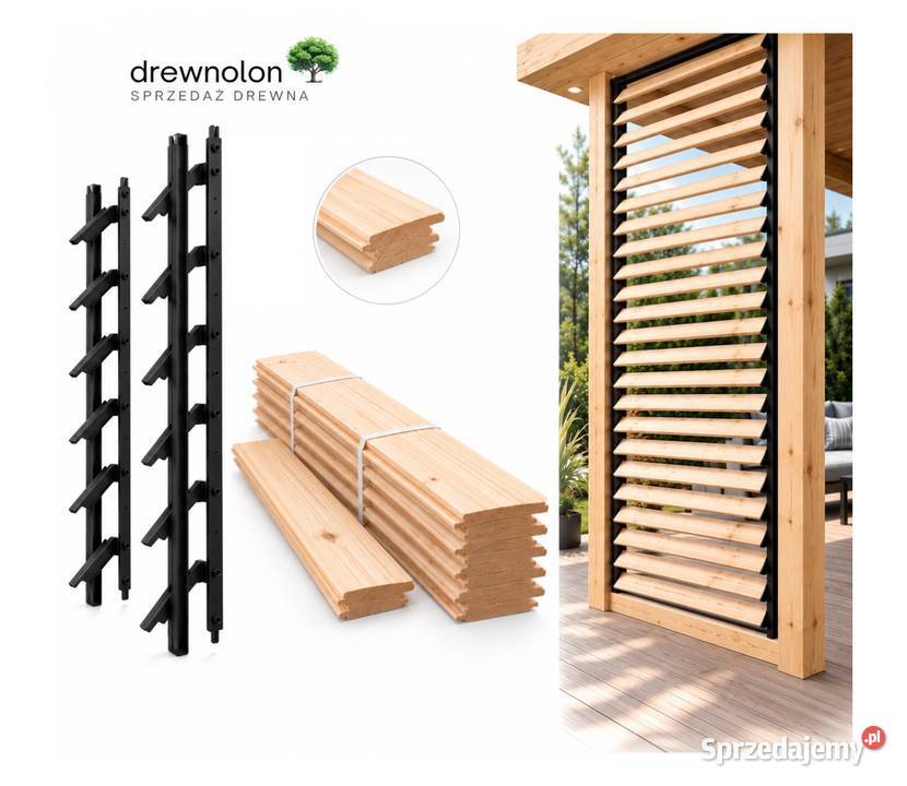 ruchome deseczki shutters drewniane deski Altany i wiaty Maciejowice