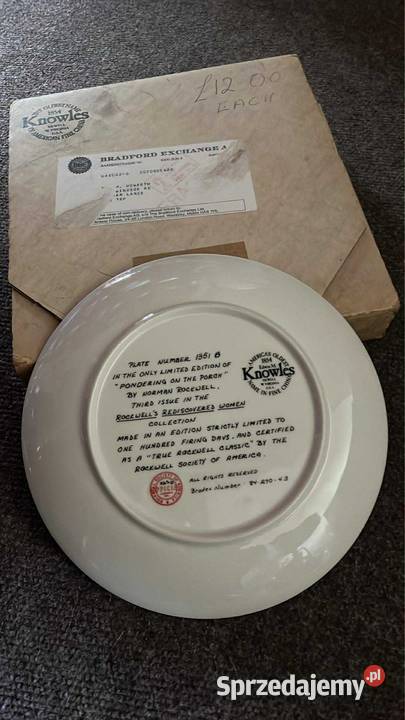 Talerz z limitowanej edycji Norman Rockwell Gdańsk