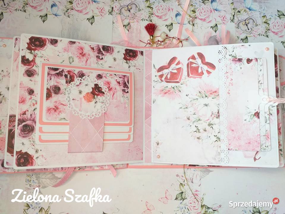 ALBUM SCRAPBOOKING FOTO walentynki ślub rocznica Mszana Dolna
