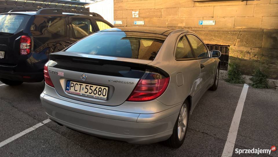 Mercedes c200 kompresor sport coupe lpg Panorama aluminiowe felgi Trzcianka