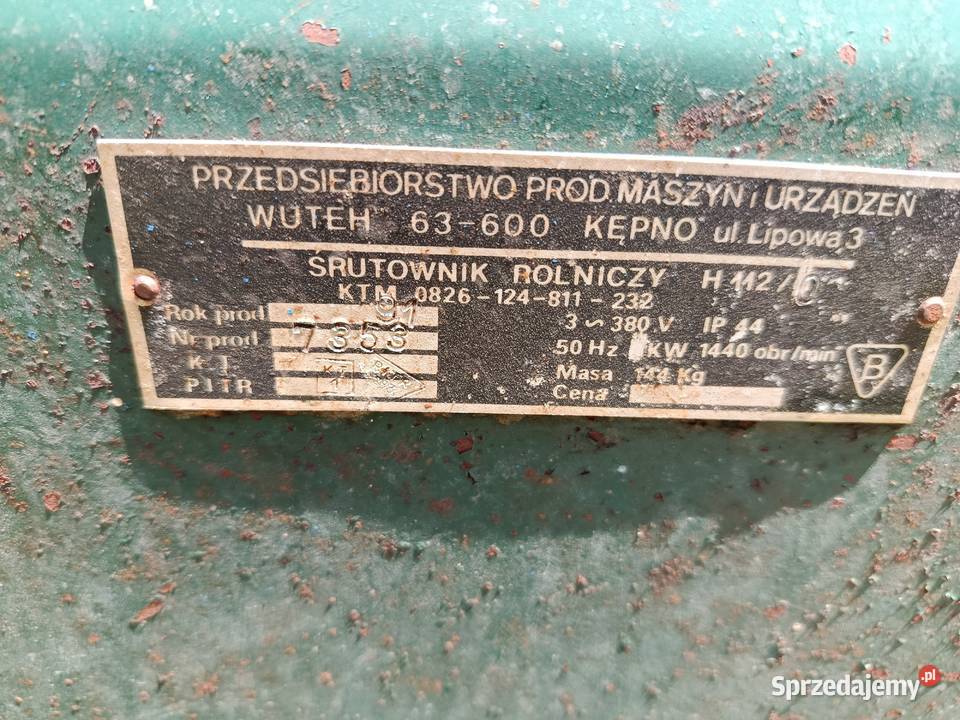 Śrutownik rolniczy do zboża na kamienie H112 Karmy i pasze Wadowice