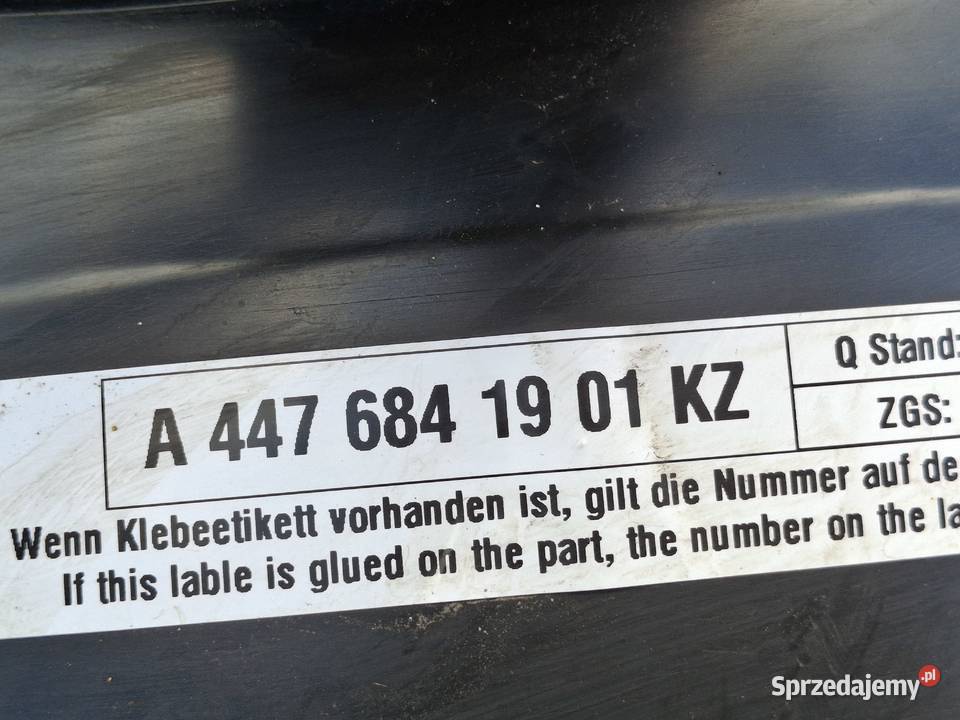 MERCEDES VITO VKLASA W447 NADKOLE PRAWY PRZÓD Nadkola