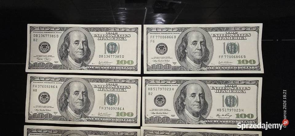 100 dolarów usa mazowieckie Warszawa