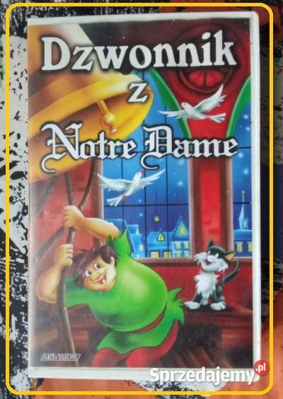 Dzwonnik z Notre Dame kaseta VHS filmVHS bajki łódzkie