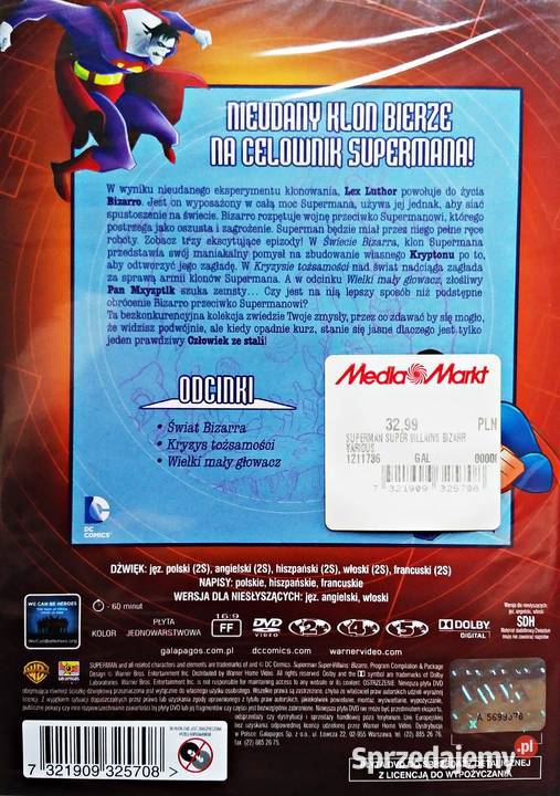 SUPERMAN SUPERVILLAINS BIZARRO Filmy Kalisz